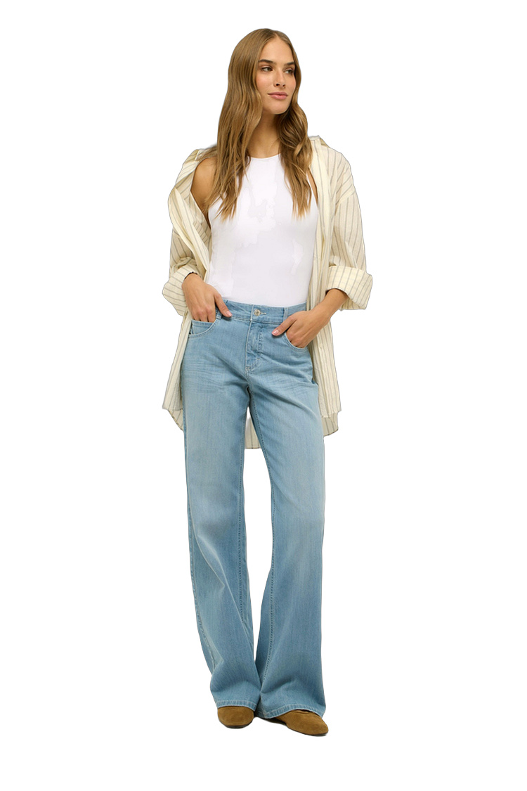 Hose aus Baumwolle und Elasthan für Damen – Rückansicht