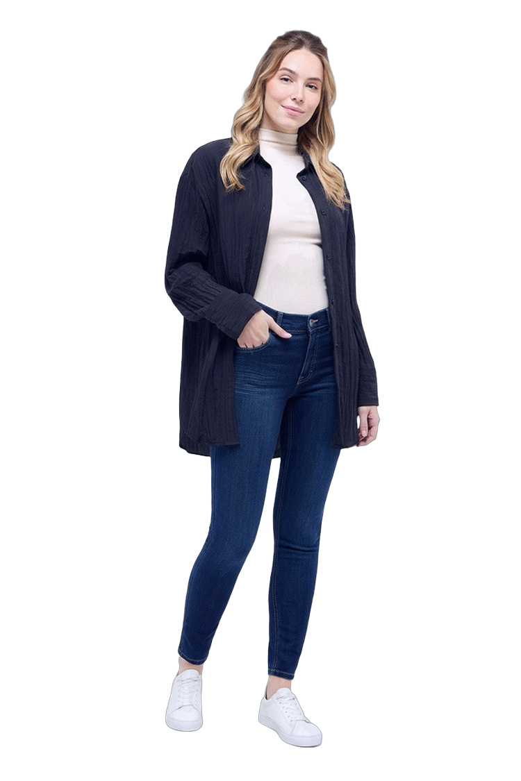 Hose mit Elasthan und Polyester für Frauen – Rückansicht