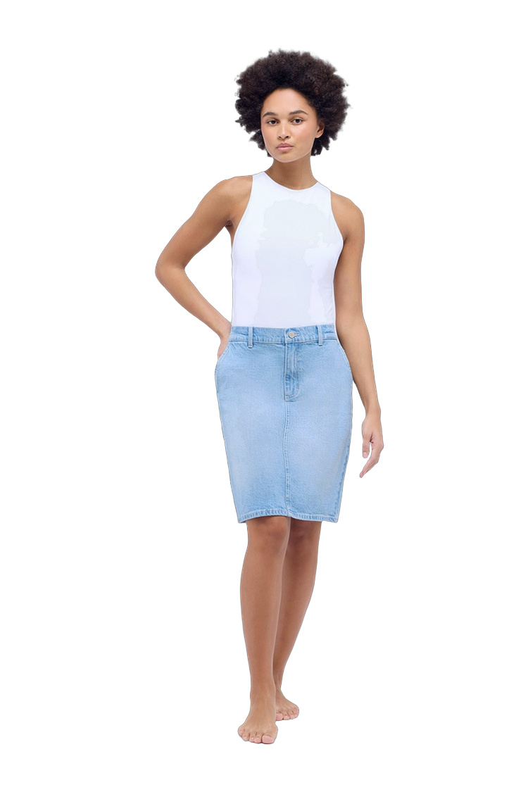 Slim Fit Hoserock mit 4 Taschen – Rückansicht