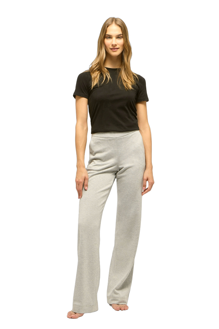 Jacquard Jersey Hose mit seitlichen Taschen – Rückansicht