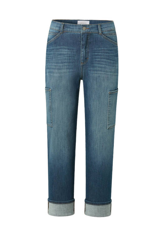 Jeans aus Organic Cotton – Detail des Reißverschlusses