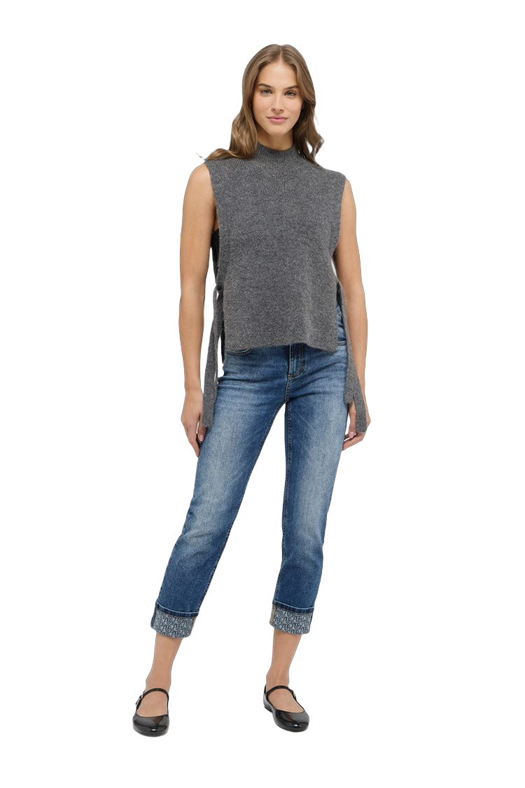 Jeans mit Elasthan und Polyester für Damen – Rückansicht