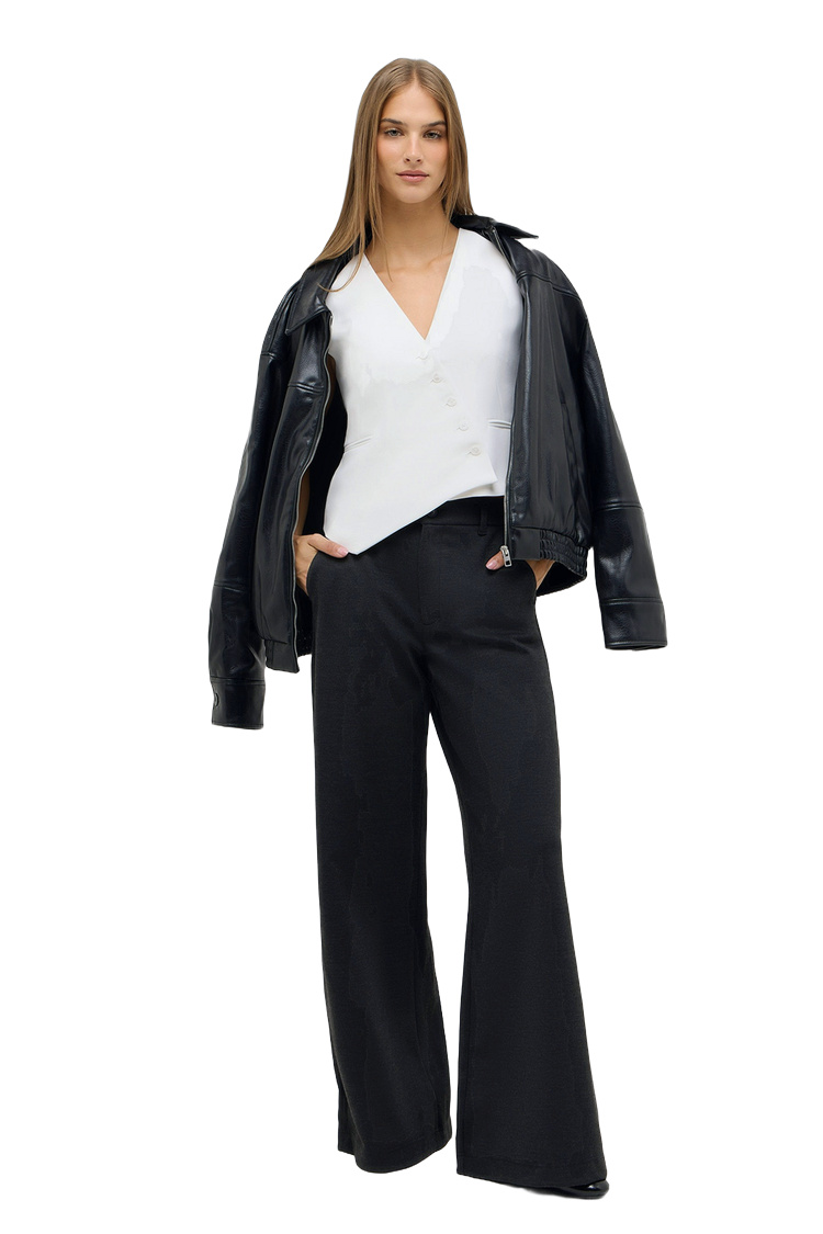 Jersey-Stoffhose mit Elasthan – Rückansicht