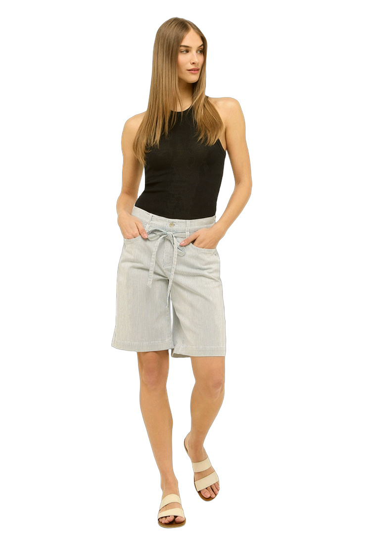 Kurze Hosen aus Baumwolle und Polyester – Rückansicht