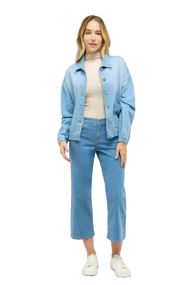 Leichte Damen-Blouson mit Knöpfen – Rückansicht