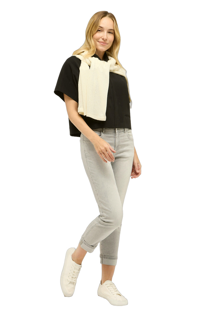 Leichte Damenhose mit Elasthan-Anteil – Rückansicht