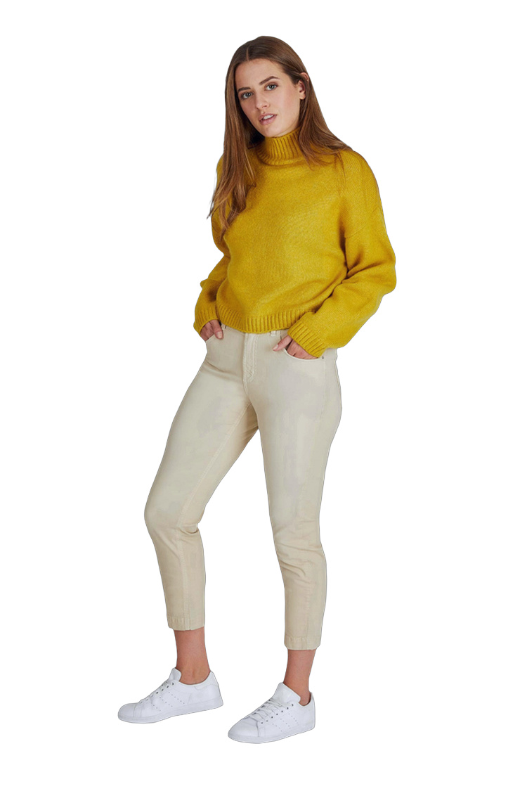 Leichte Hose mit 98% Baumwolle – Rückansicht