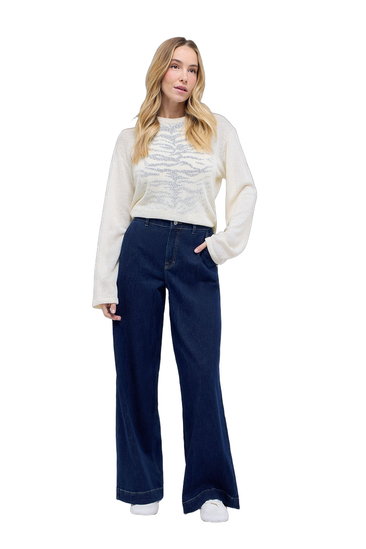 Leichte Hosen mit recycelten Fasern – Rückansicht