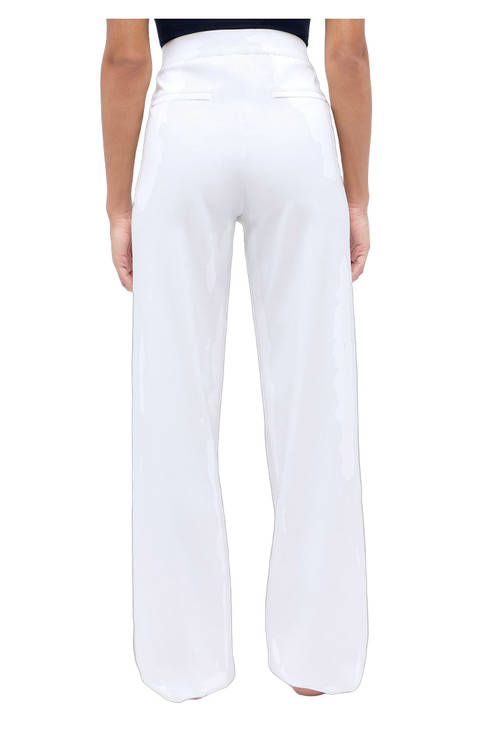 Relaxed Fit Damenhose – Detail der Hosentasche
