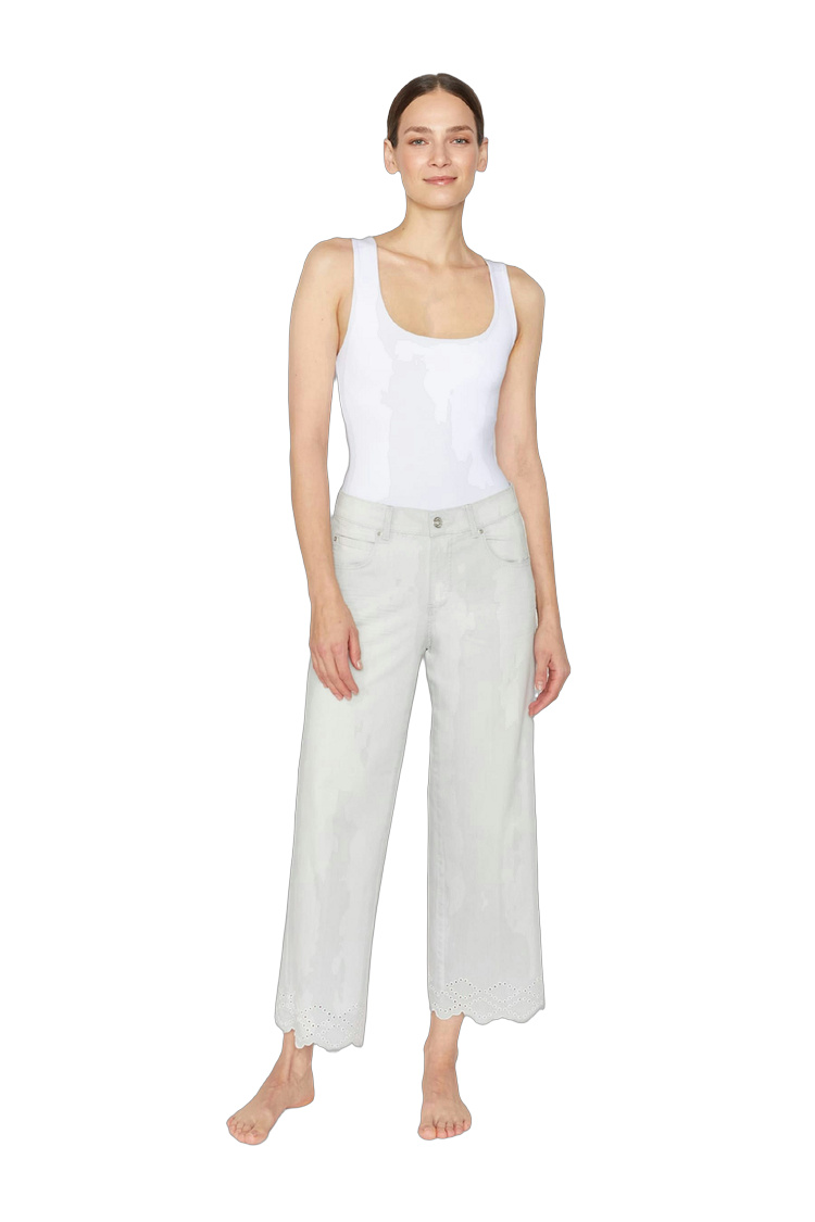 Relaxed Fit Freizeithose mit 5-Pocket-Design – Rückansicht