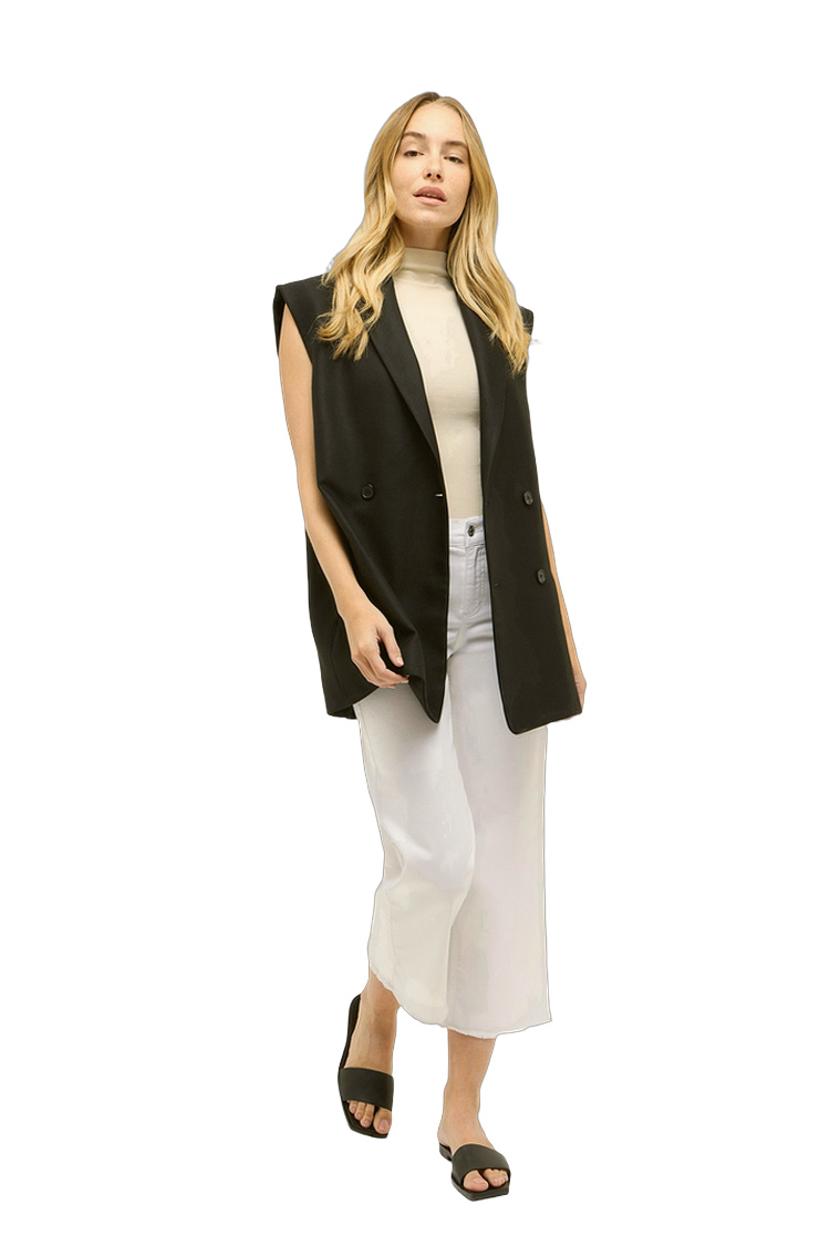 Relaxed Fit Hose mit Elasthan – Rückansicht