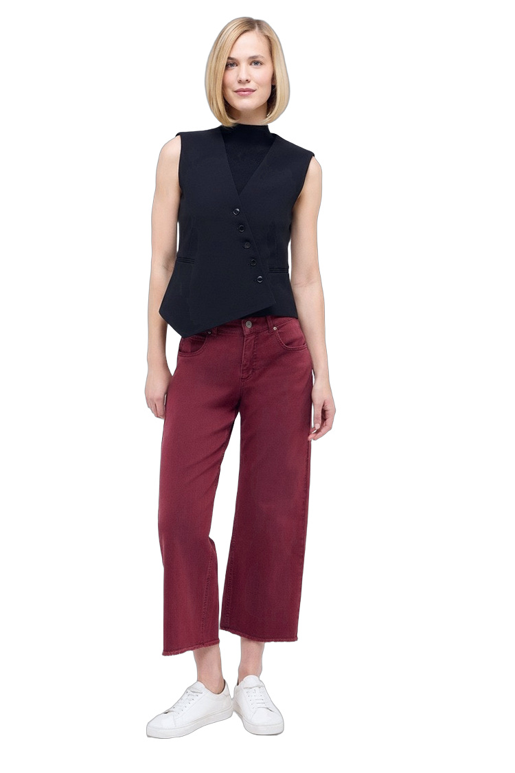 Relaxed Fit Hose mit Baumwolle und Elasthan – Rückansicht