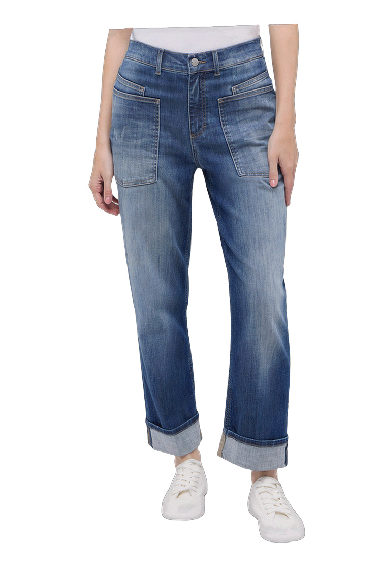 Relaxed Fit Hose mit Elasthan – Rückansicht