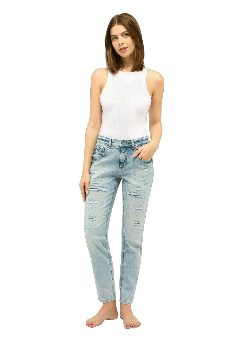 Relaxed Fit Hose mit recyceltem Material – Rückansicht