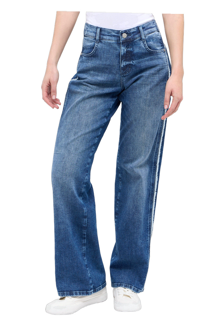 Relaxed Fit Hose mit weitem Bein – Rückansicht