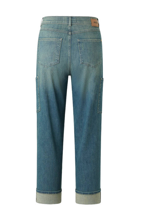 Robuste Jeans mit recyceltem Polyester – Seitenansicht