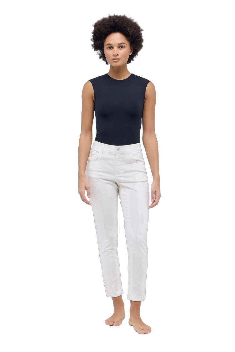 Slim-Fit-Hose mit 5-Pockets – Rückansicht für Damen