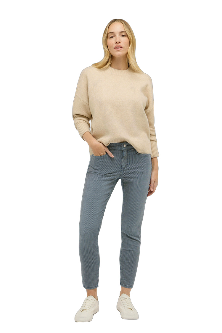 Slim Fit Hose aus Baumwolle – Rückansicht