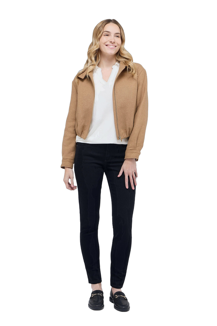 Slim Fit Hose mit Elasthan für Damen – Rückansicht