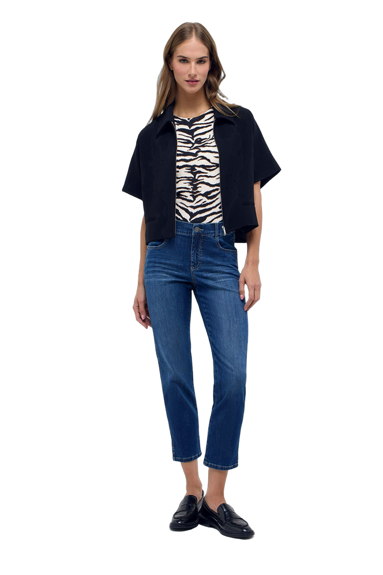 Slim Fit Hosenanzug mit geradem 7/8-Bein – Rückansicht