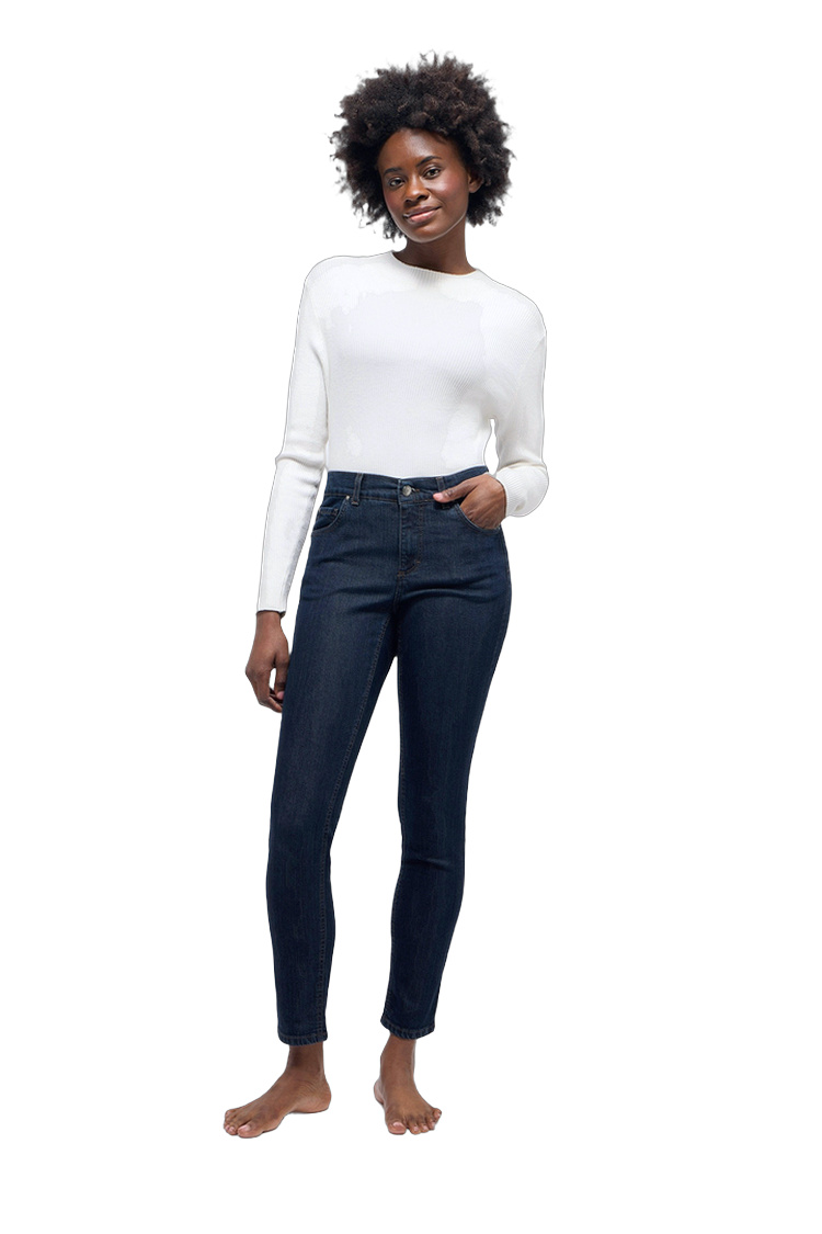 Slim Fit Jeans aus Clean Denim – Rückansicht