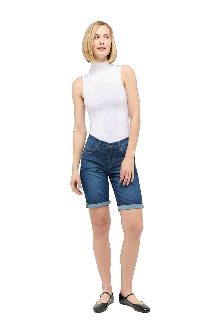 Straight Fit Bermuda mit 5 Pockets – Rückansicht