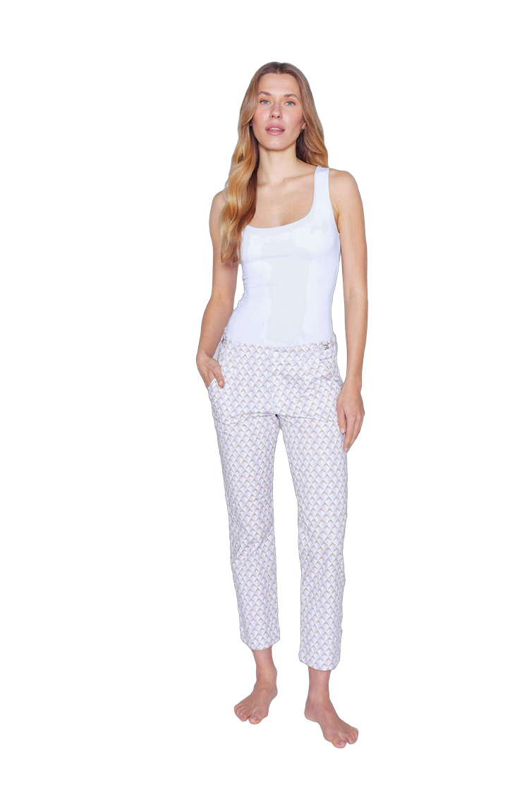 Stretchiges Jersey Hose für Damen – Rückansicht