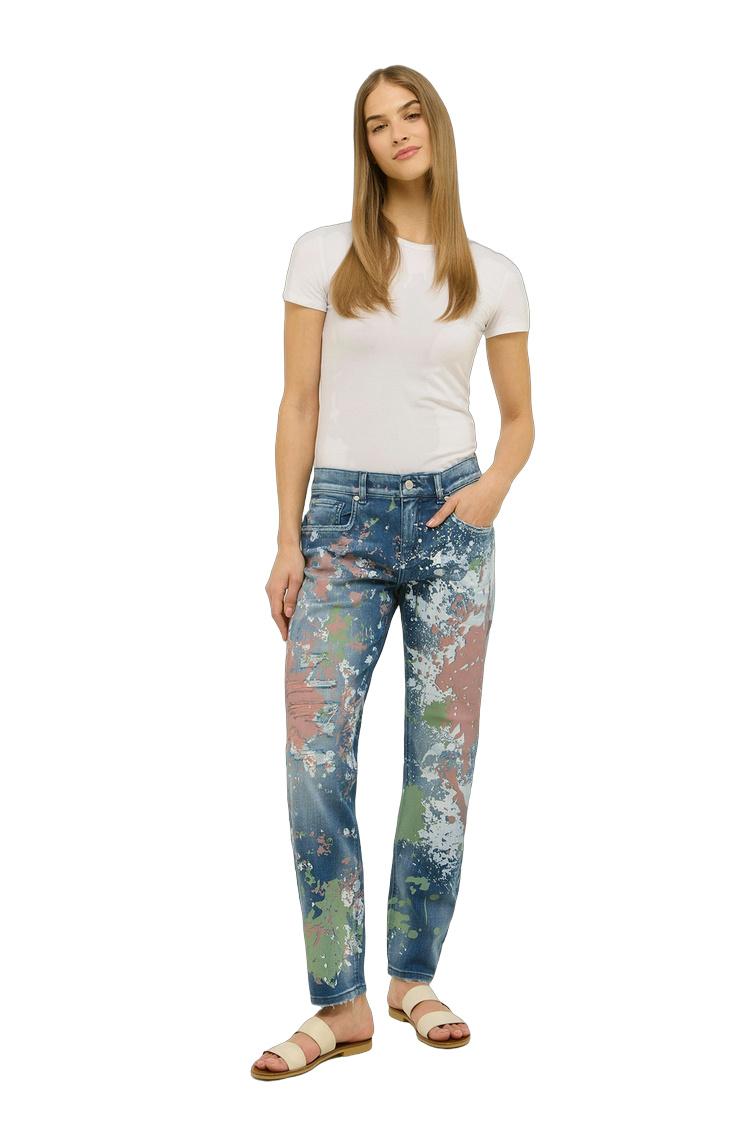 Taper Fit Hose aus Baumwolle und Polyester – Rückansicht