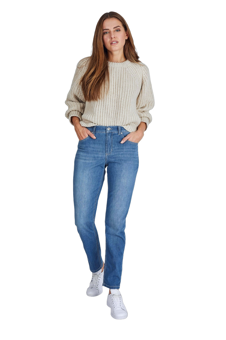 Ultraleichte Damenhose aus Organic Cotton – Rückansicht