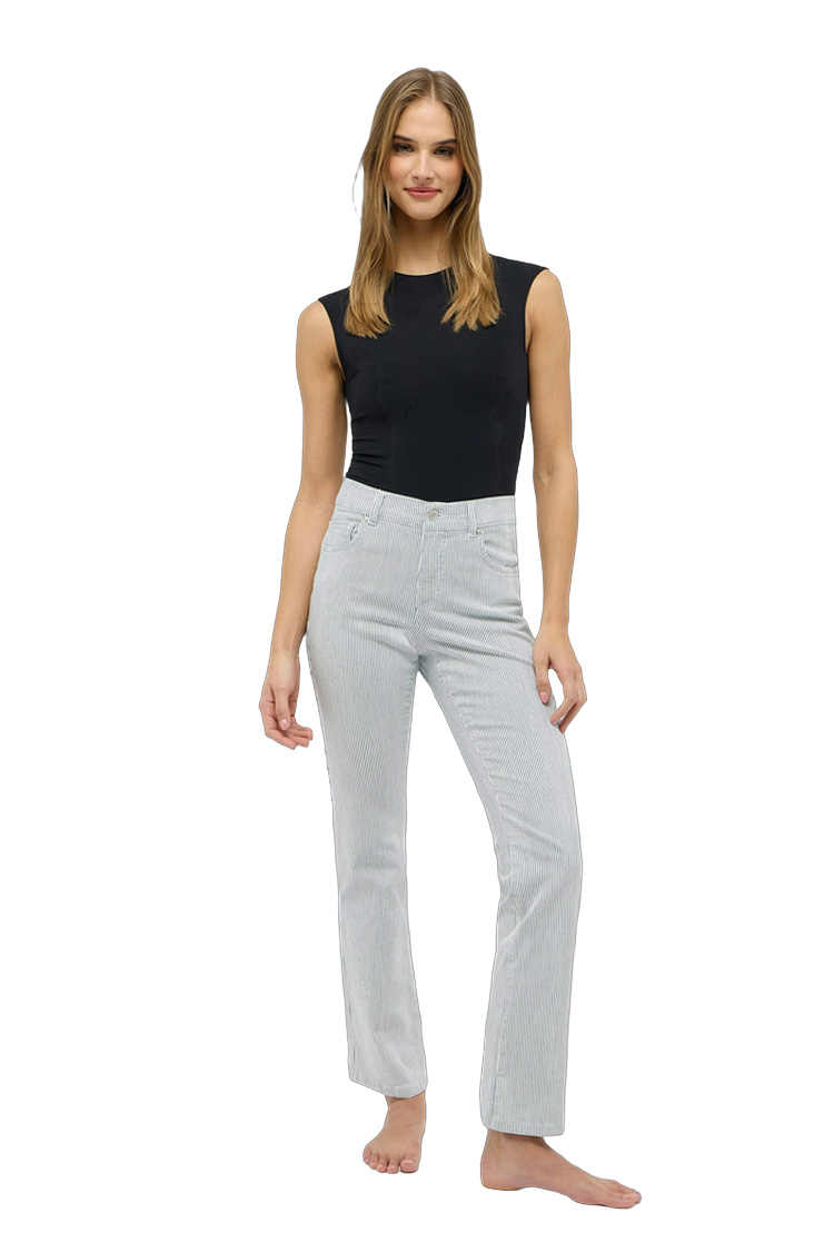 Ultraleichte Damenhose mit 89% Baumwolle – Rückansicht