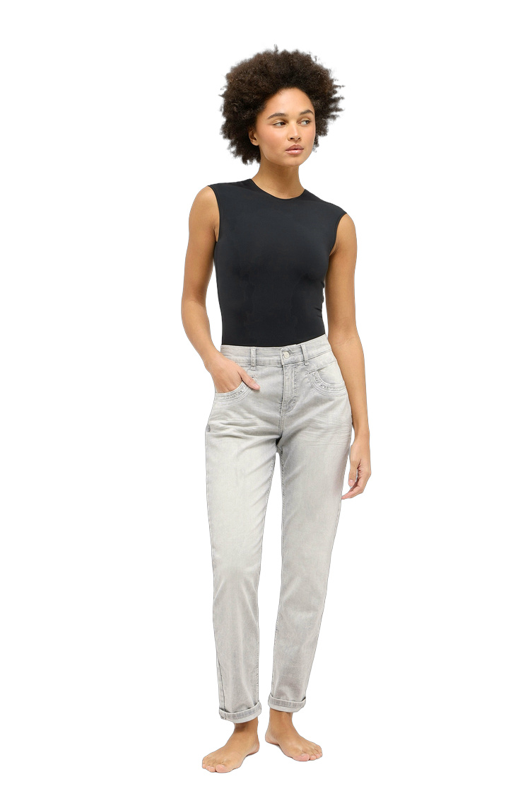 Ultraleichte Damenjeans mit Elasthan – Rückansicht