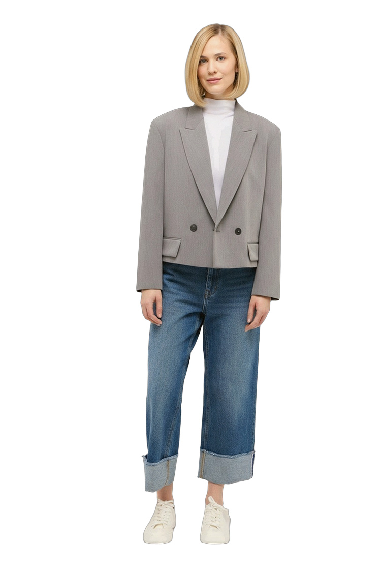 Vintage Denim Culotte Jeans – Rückansicht