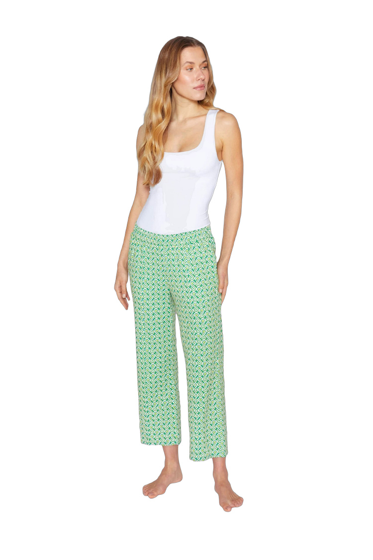 Weiche Jersey-Hose mit seitlichen Taschen – Rückansicht