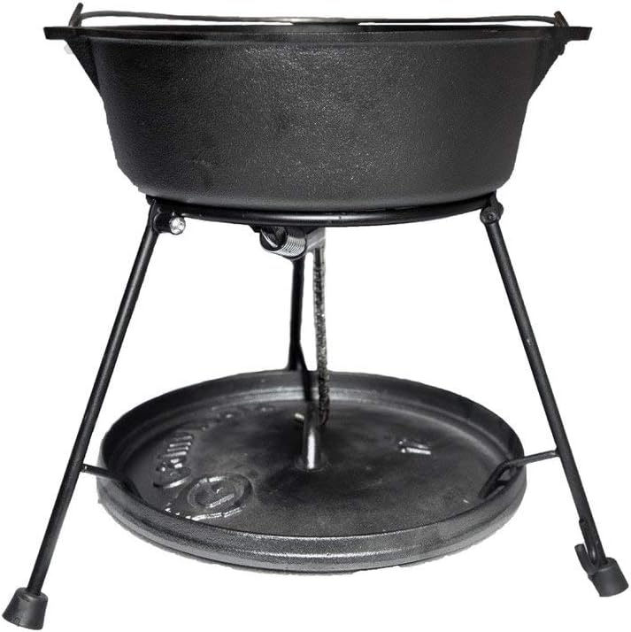 CampChef 8-Piece Outdoor Cooking Set with Dutch Oven, Charcoal Holder & Cast Iron Grill Accessories