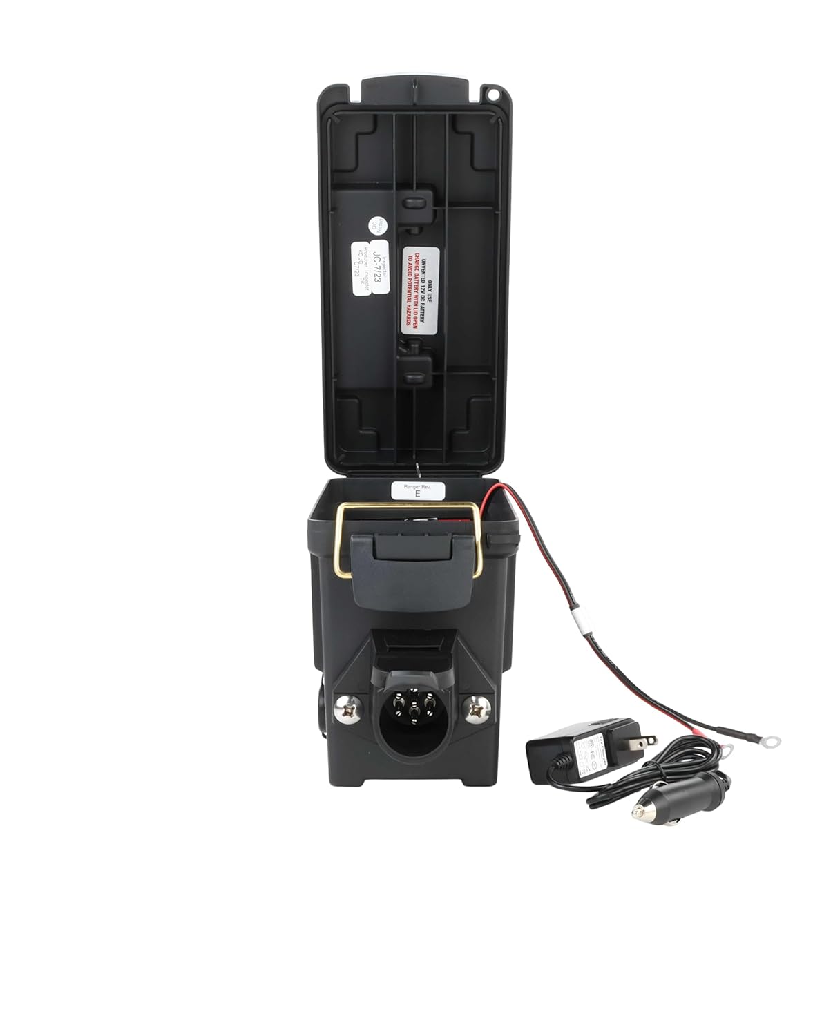 Heavy Ranger MUTT Portable Water-Resistant Trailer Light Tester, 7-Way Round Pin, Short Circuit Protection