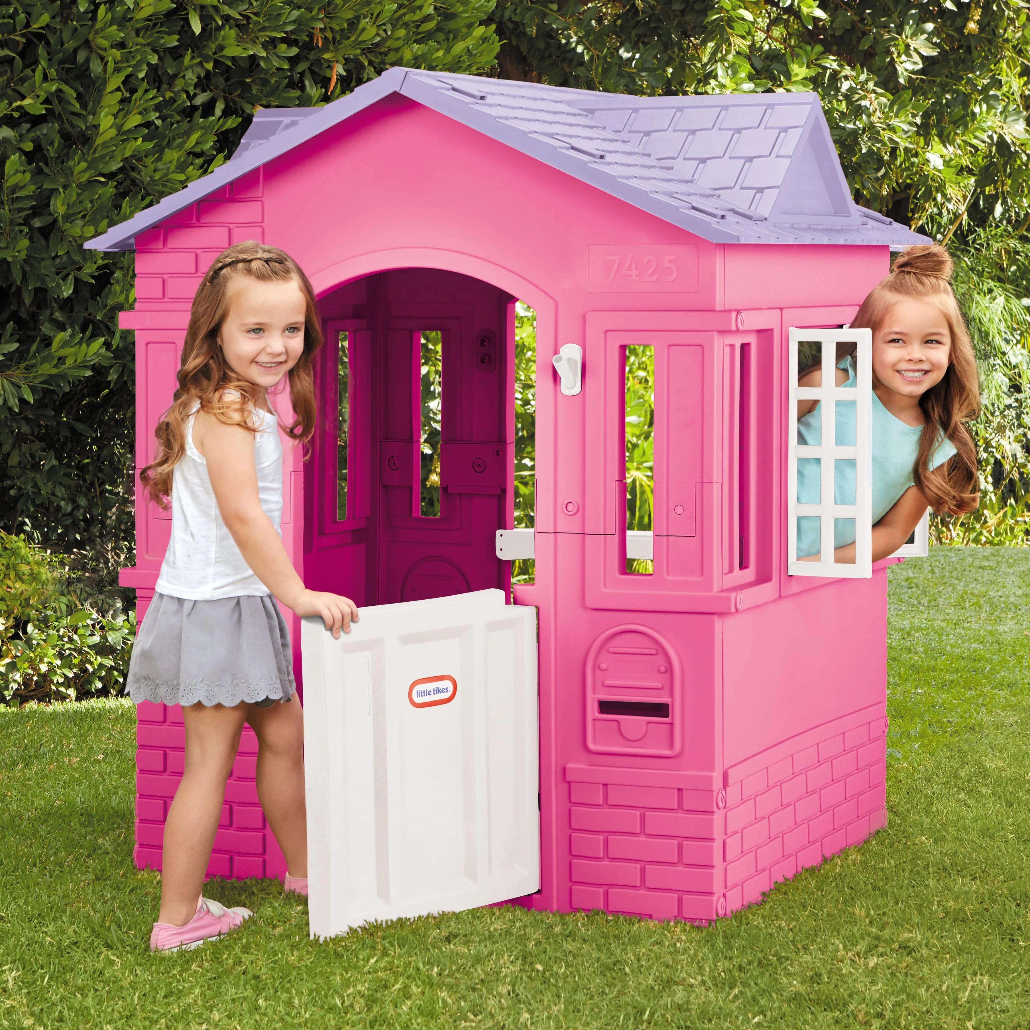 Little Tikes Cape Cottage House, Pink – Pretend Playhouse for Girls Boys Kids 2-8 Years Old