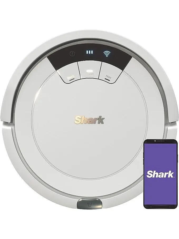 Shark AV752 ION Robot Vacuum, Tri-Brush, WiFi, 120 Min, Alexa Compatible, Multi-Surface, White