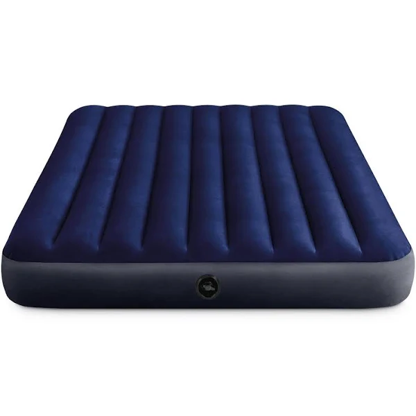 Intex Premium Durabeam Queen Air Mattress, 10-Inch, Built-in Pillow, Fiber-Tech, Black