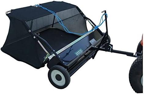 Yard Tuff 42′′ Tow-Style Lawn Sweeper, Adjustable Brush Height, Mesh Bag, Steel Construction