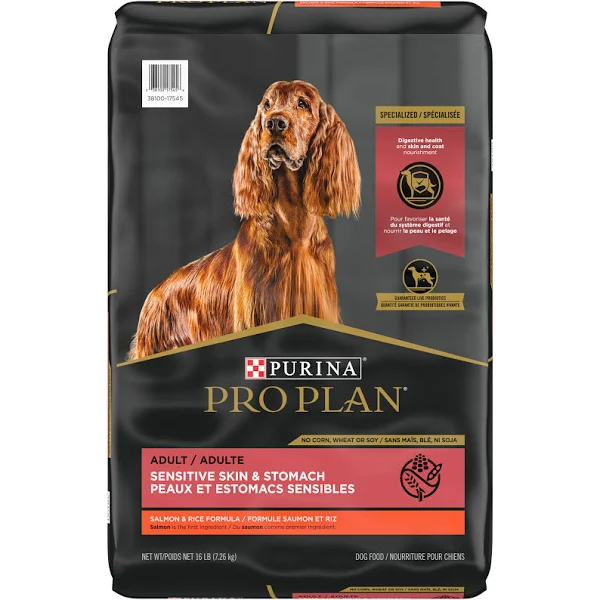 Purina Pro Plan Focus Sensitive Skin & Stomach Salmon & Rice Formula Adult Dry Dog Food - 16 lbs bag