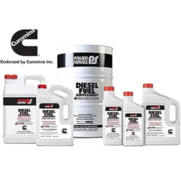 Power Service Diesel Fuel Supplement Winterizer with Cetane Boost, 64 fl oz – Prevents Gelling & Icing, Protects Fuel System