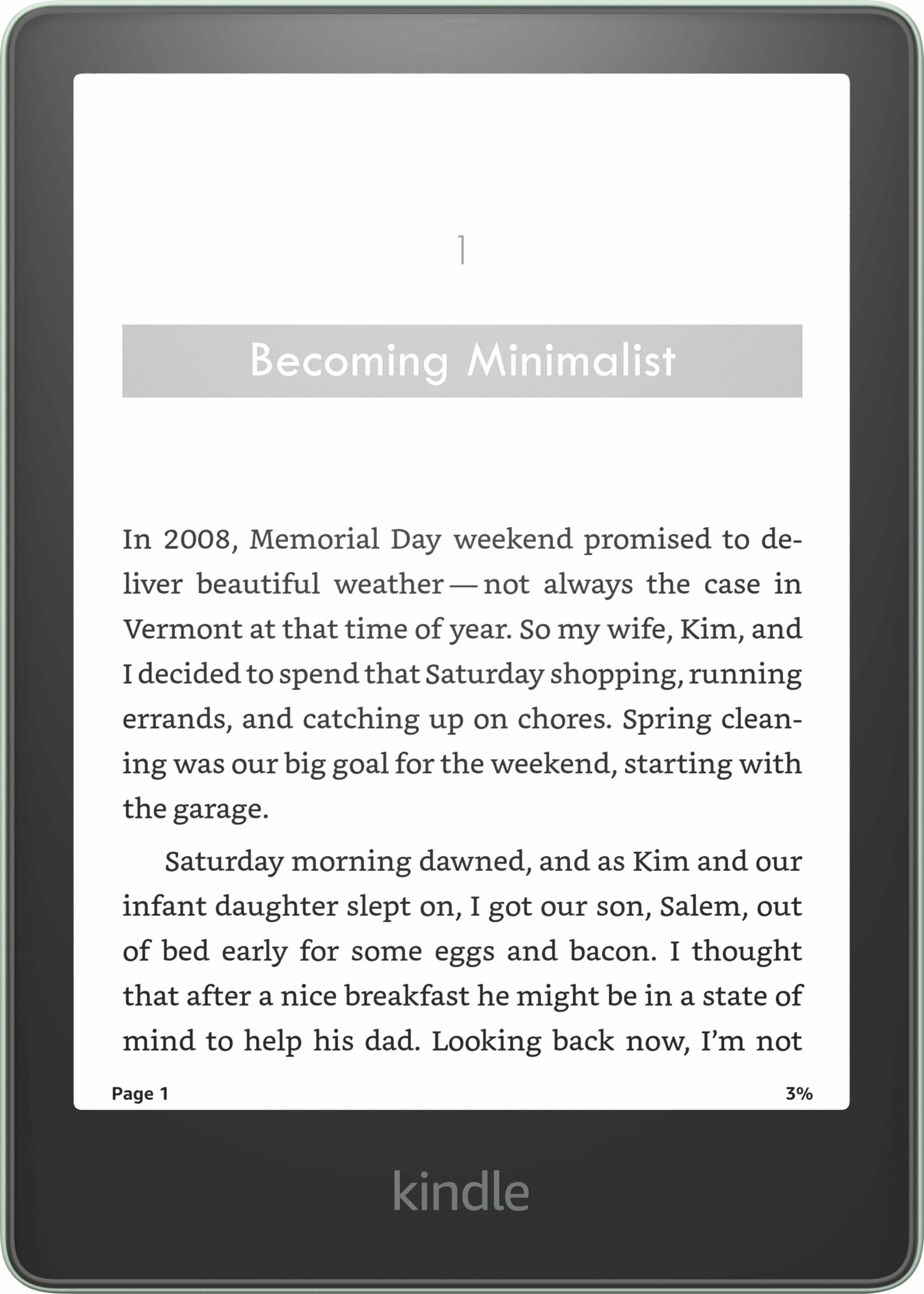 Amazon Kindle Paperwhite Signature Edition, 32GB, 2023, Agave Green – eReader