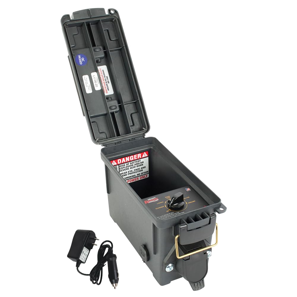 Heavy Ranger MUTT Portable Water-Resistant Trailer Light Tester, 7-Way Round Pin, Short Circuit Protection