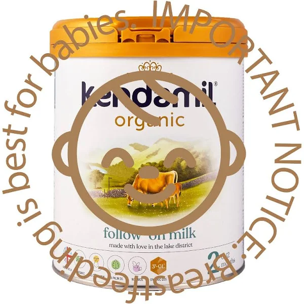 Kendamil Organic Stage 2 Follow-On Milk, 800g – EU Certified, Full Cream, No Palm/Fish Oil