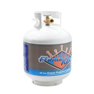 Flame King 20 lbs Propane Tank with OPD Valve, Steel Construction, Rust-Resistant