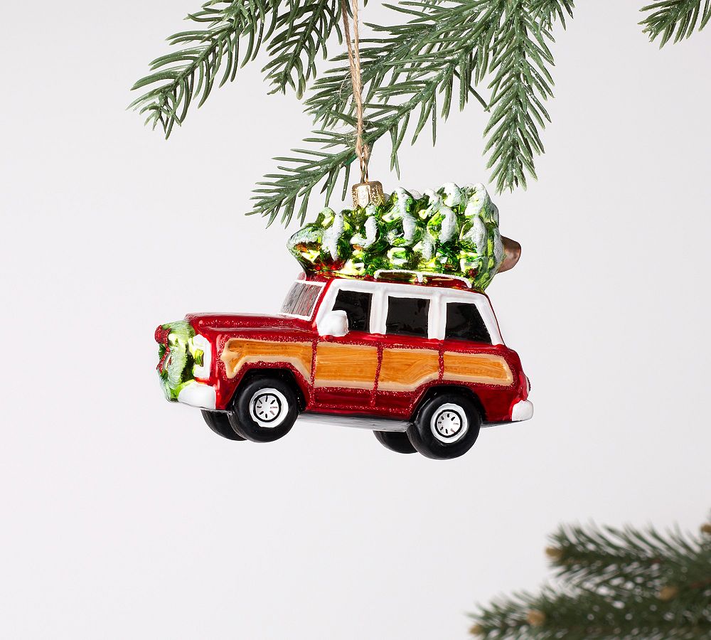 Handmade Heirloom Holiday Jeep Ornament