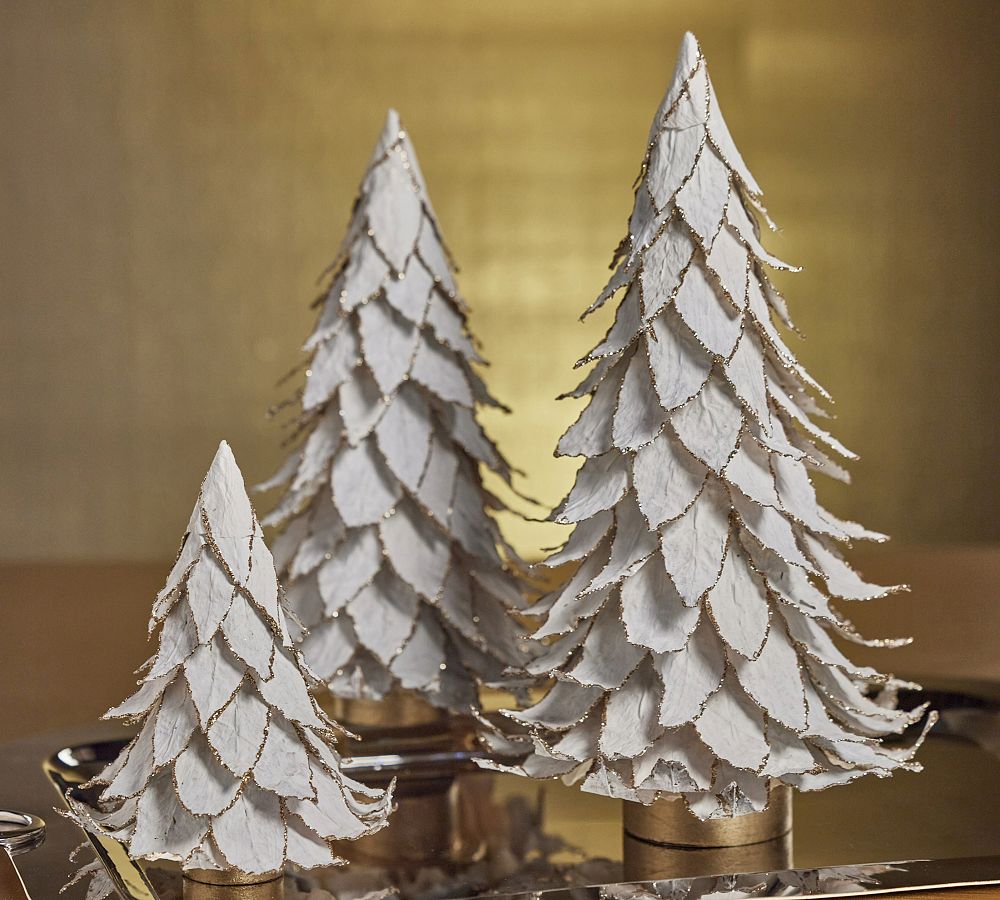 Artisan-Crafted Gilded Decorative Leaf Tree