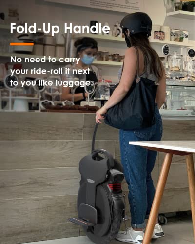 INMOTION V11 Electric Unicycle, 18′′ Self-Balancing with 3.35′′ Air Suspension, 75-Mile Range, 34 MPH Speed