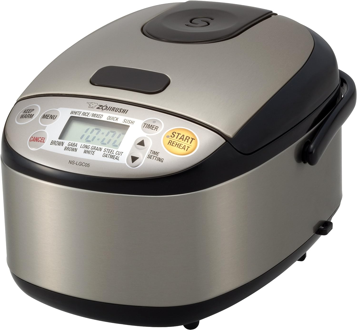Zojirushi 3-Cup Rice Cooker & Warmer, Stainless Black