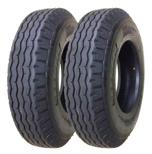 Zeemax Heavy Duty Trailer Tires 8-14.5 14PR Load Range G – Set of 2, 3100 lbs Max Load